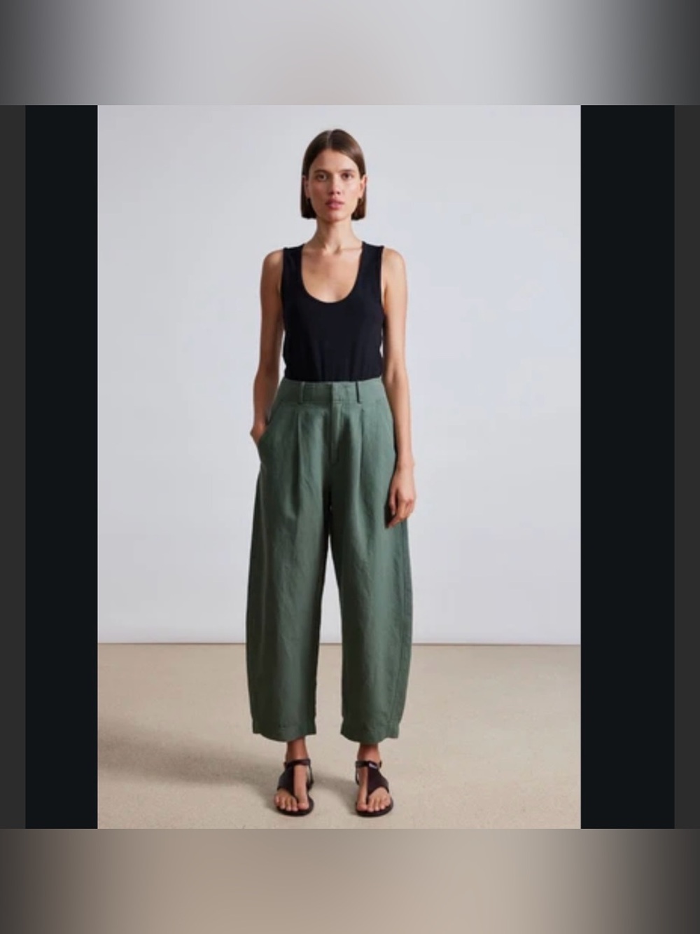 Apiece Apart Bari Crop Trouser